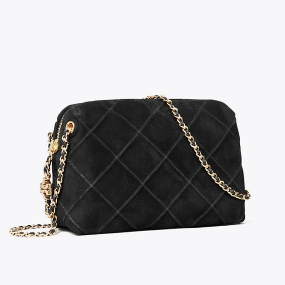 Tory Burch Fleming Suede Crossbody - Picture 6 of 8